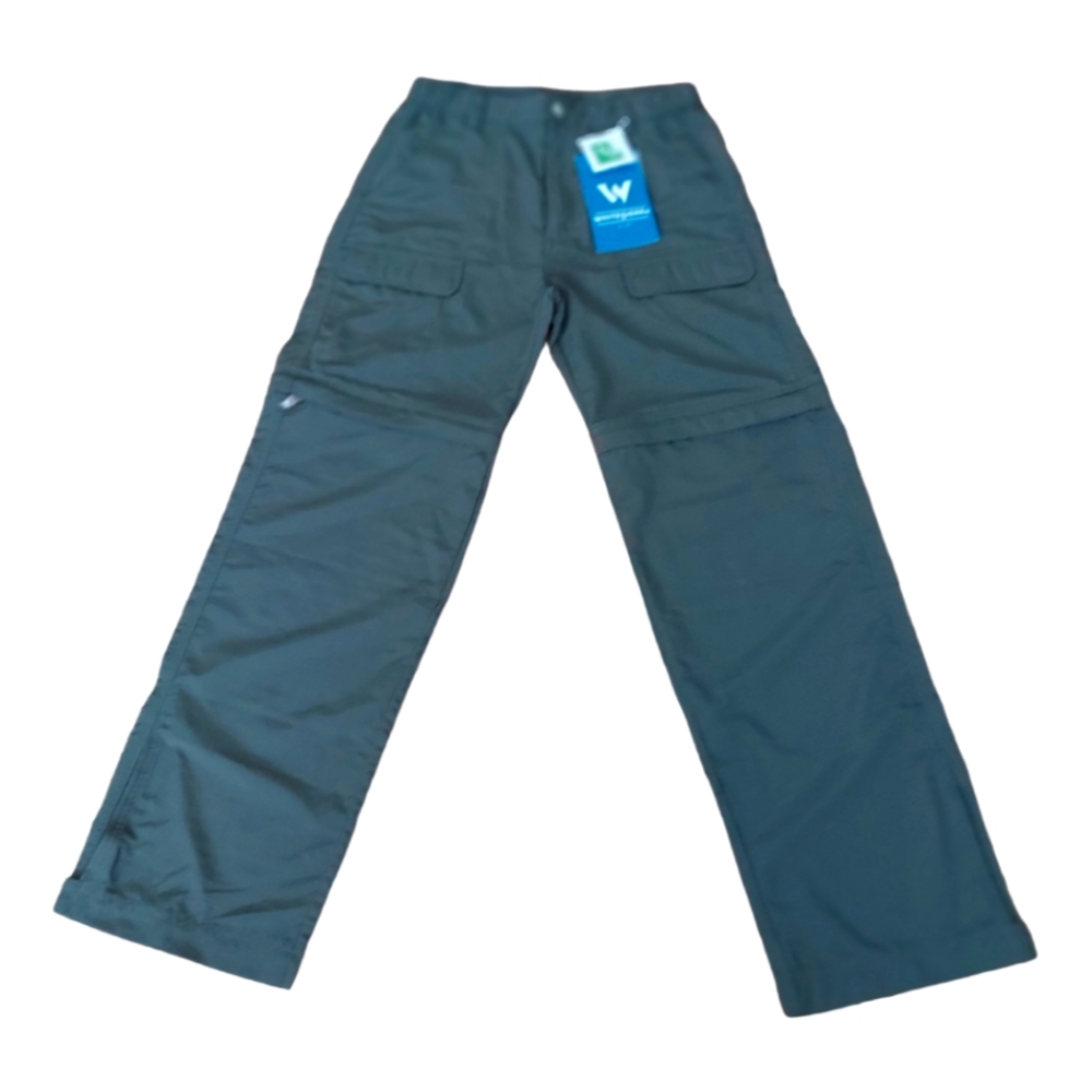 White Sierra Youth Trail Convertible Pant, Cargo pant, Hiking Pant, Large